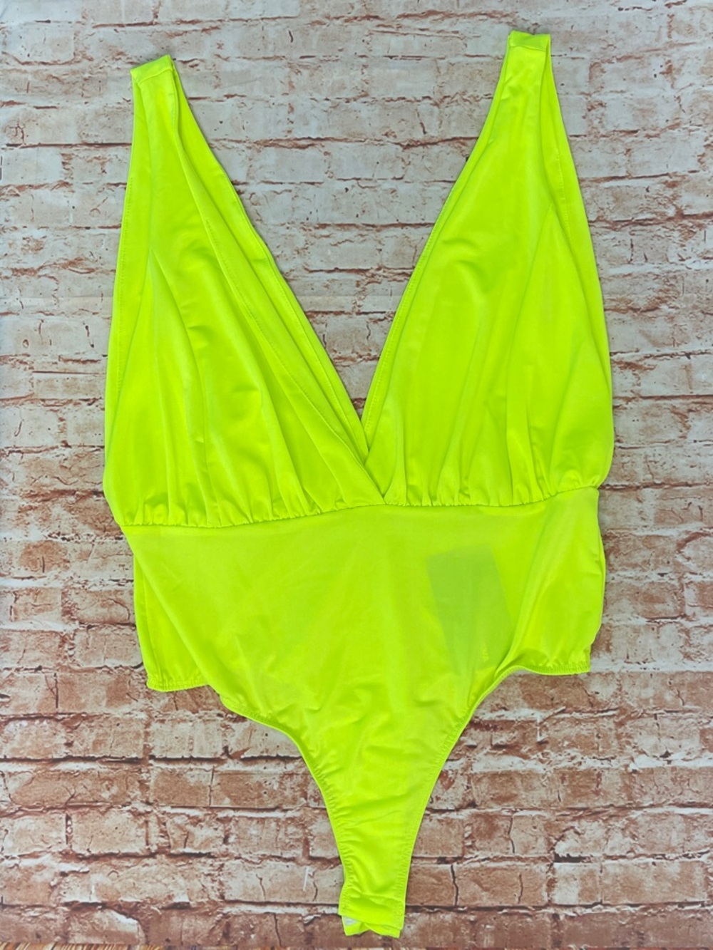 Fashion Nova Neon Yellow Bodysuit